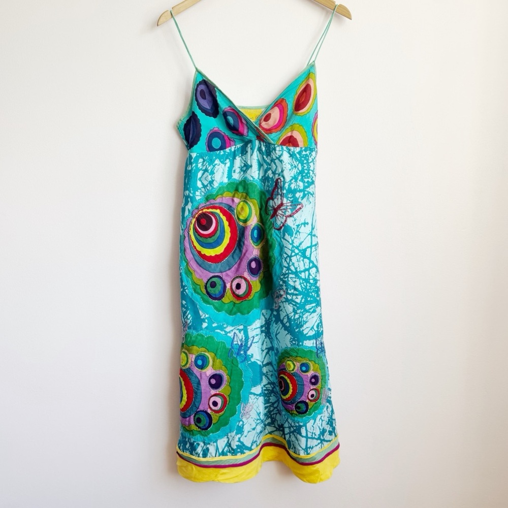 Colourful Desigual Cotton Butterfly Dress